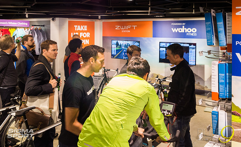 Rule9 Winter Cycling Event 2015 Zwift Wahoo Demo Centre