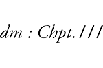 Castelli Chpt.III