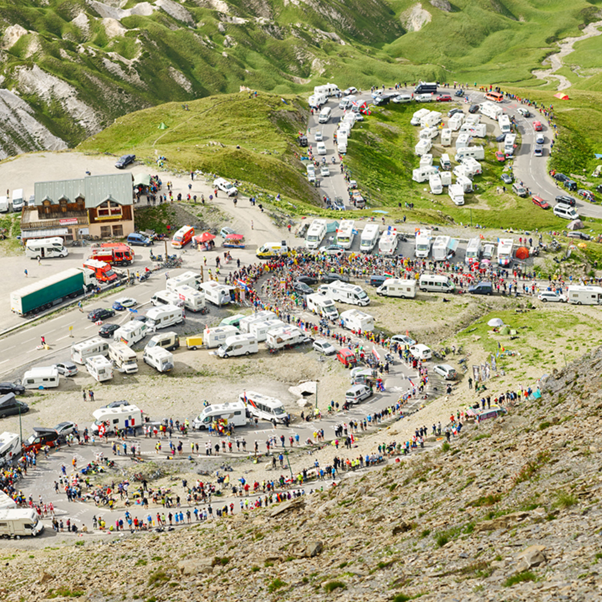 Michael Blann Col du Galibier Cycling Photograph