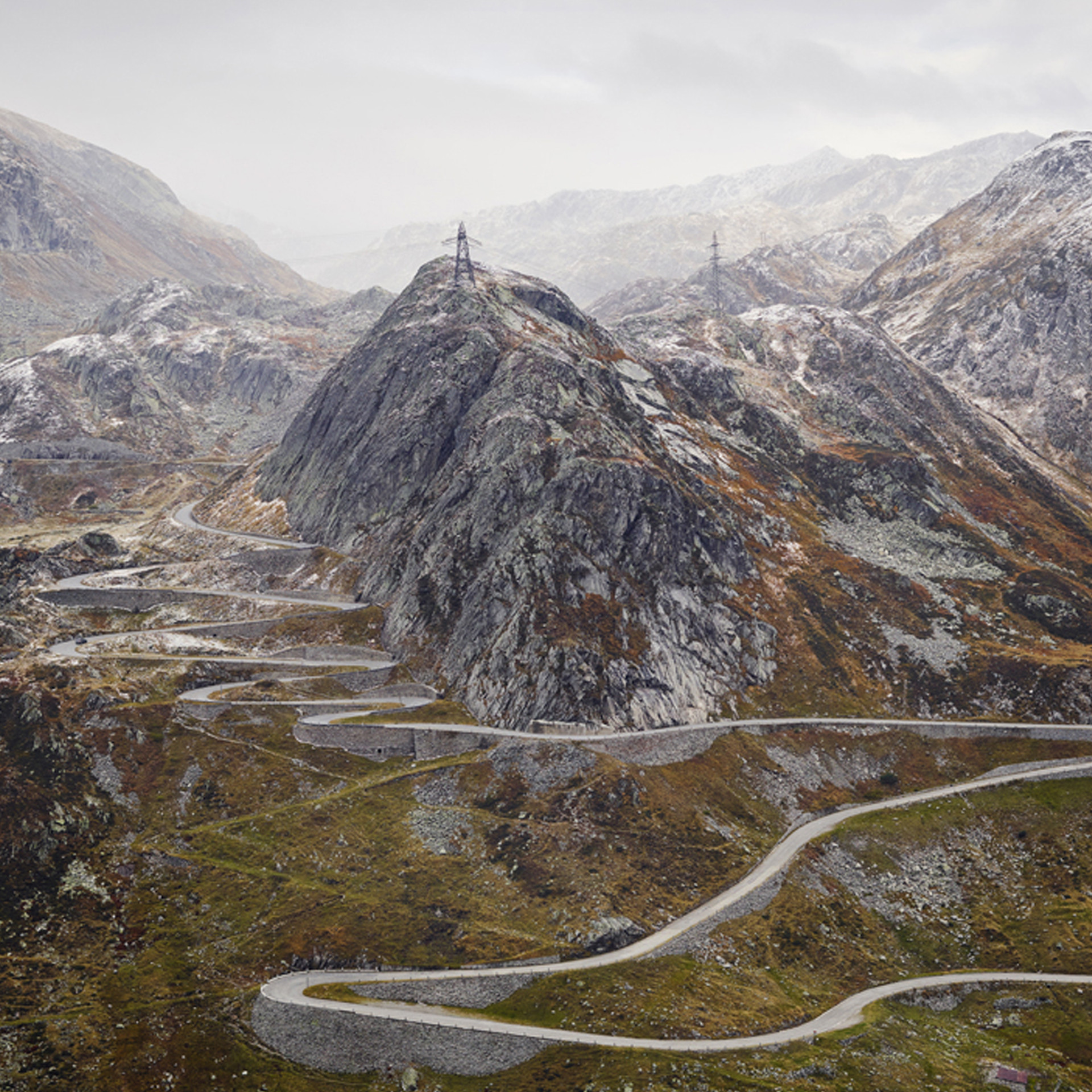 Michael Blann Gotthard Pass Cycling Photograph