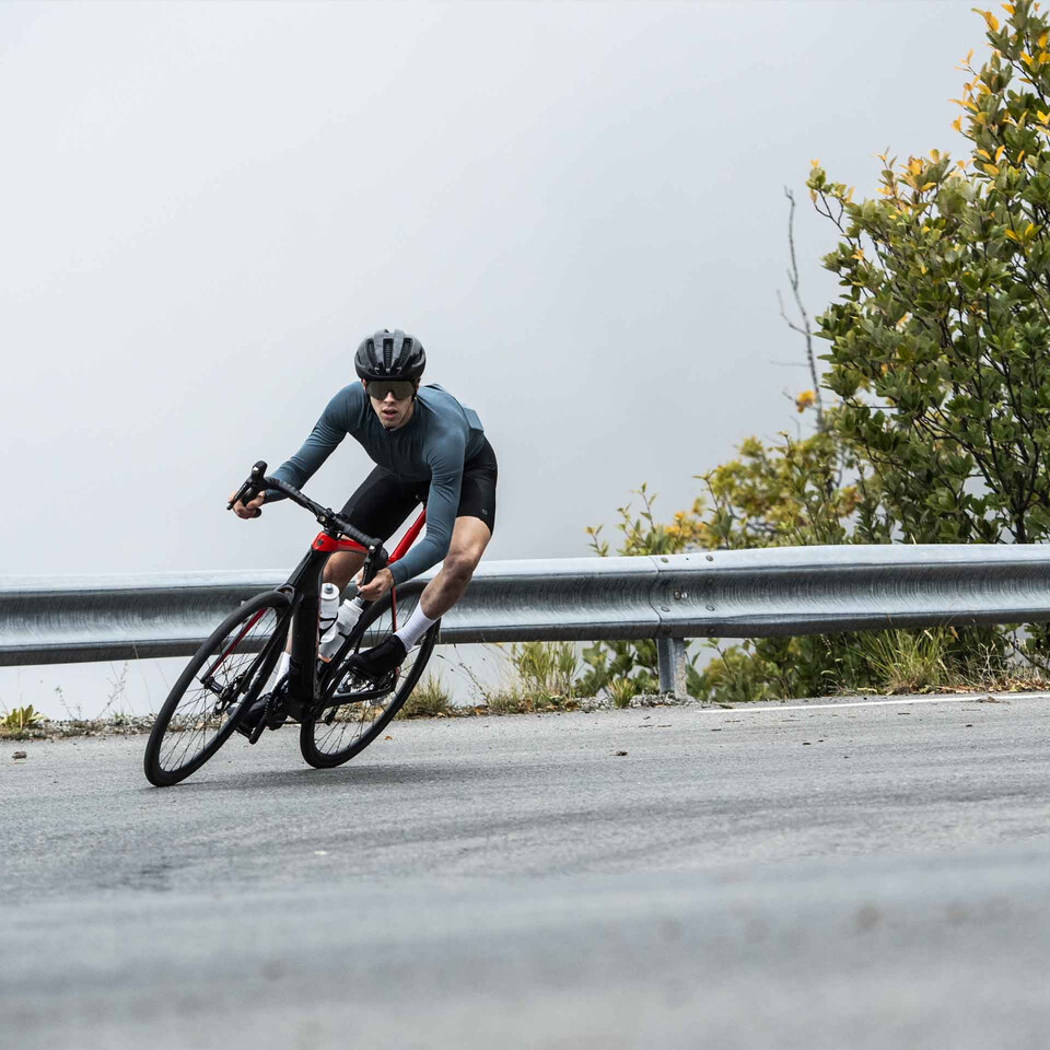 Trek Domane electric bike descent