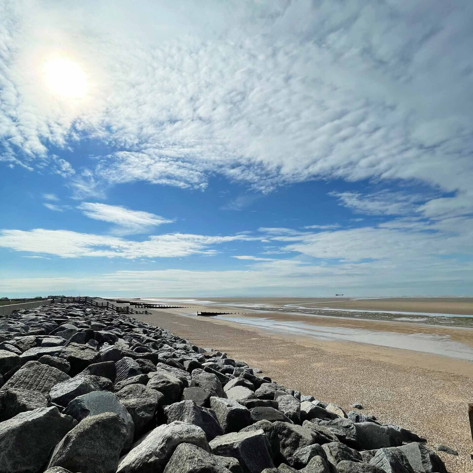 A view of the beach at Camber Sands