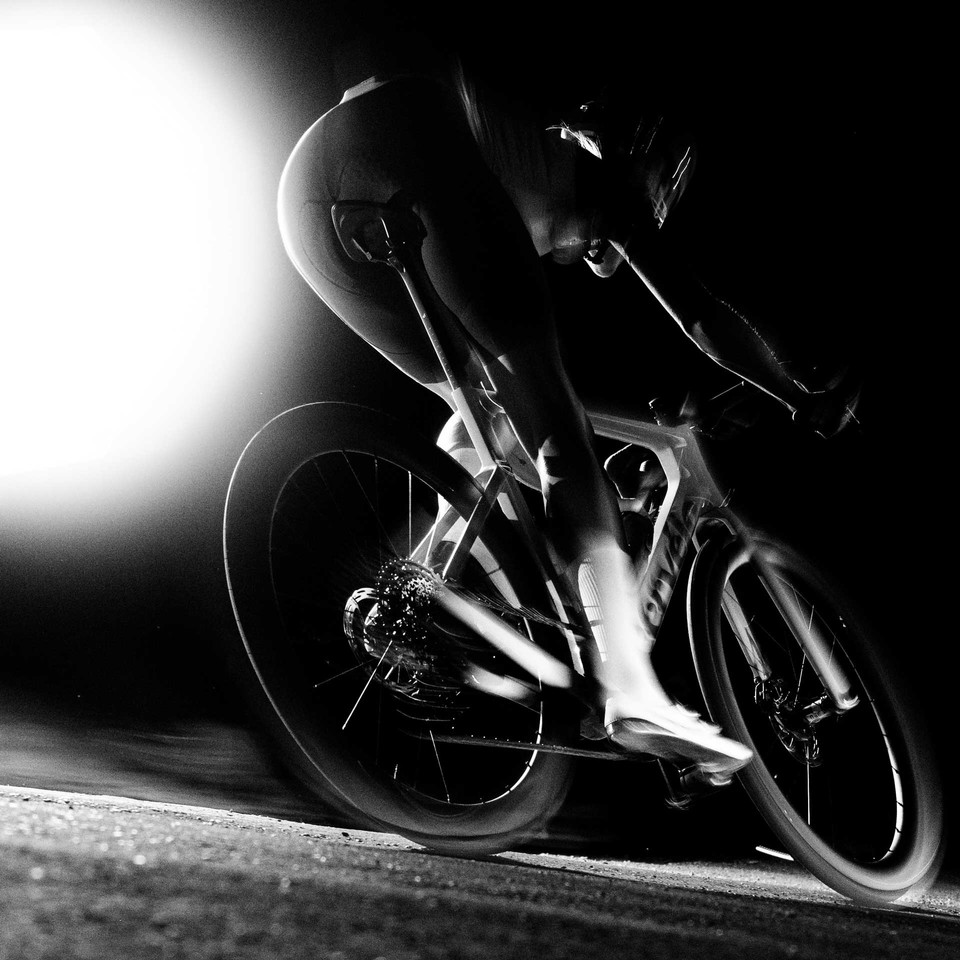 Cervelo Soloist Road Bike Rider Cornering