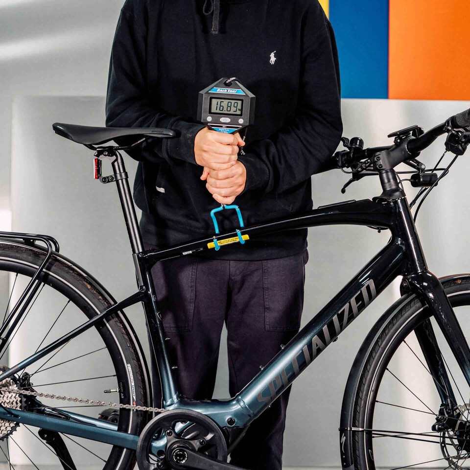 Using Digital Scales To Weigh An Electric Bike