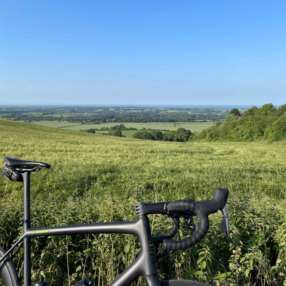 A view from The North Downs in Kent