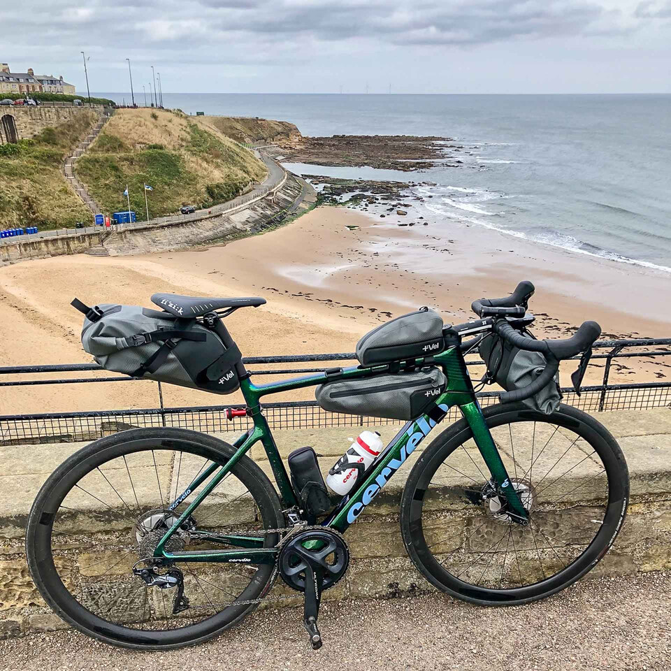 Vel bikepacking luggage Cervelo Caledonia