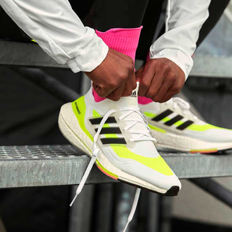 adidas running shoes pulling on 