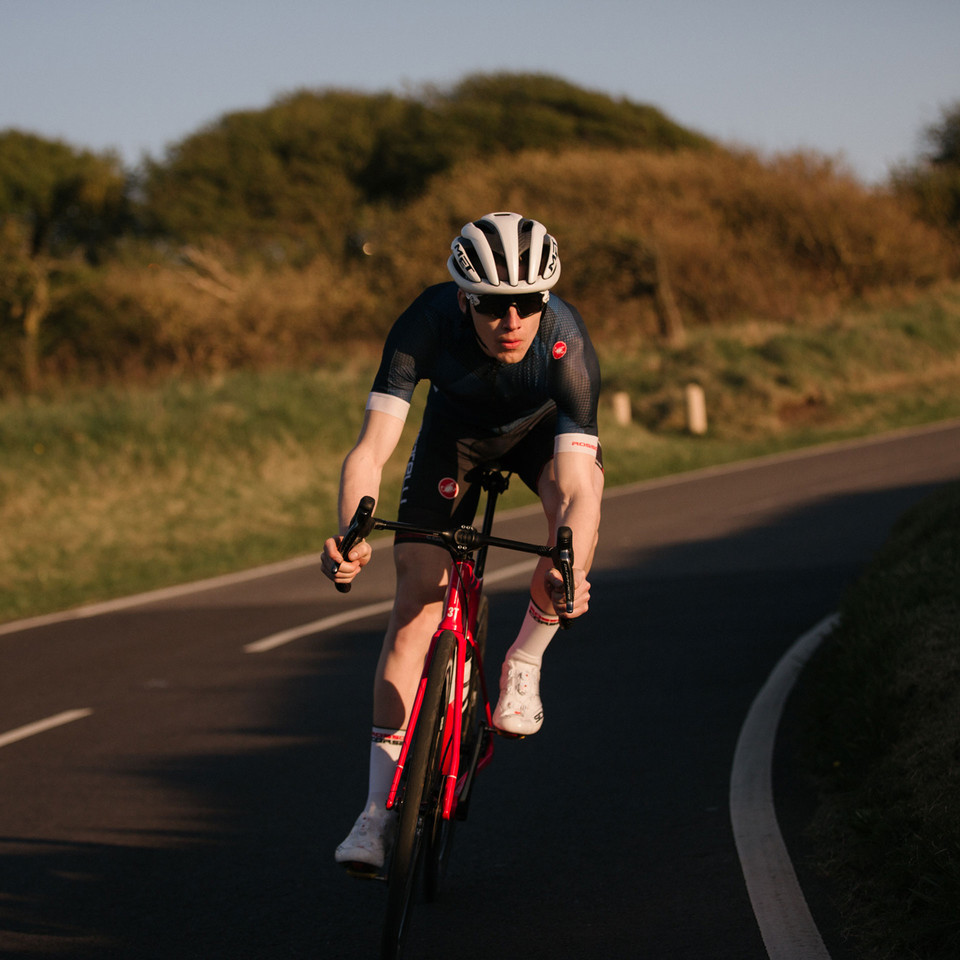 Cyclist Descending