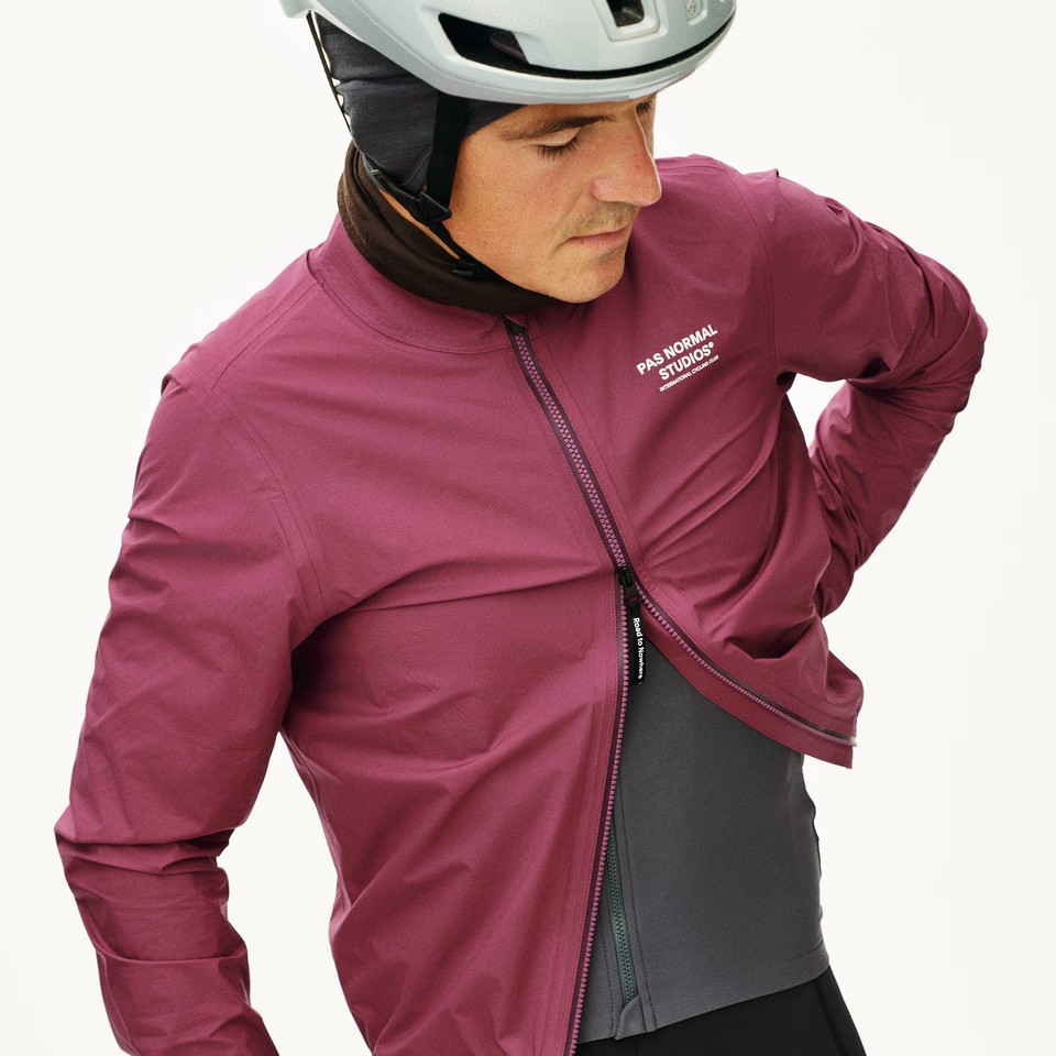 Men's Pas Normal Studios Mechanism Rain Jacket Plum