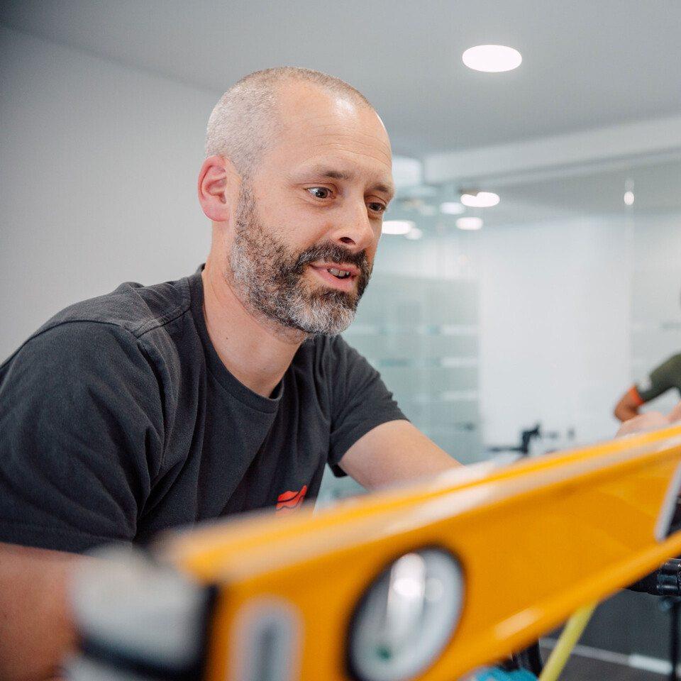 Jimmy Wilson Sigma Sports Bike Fitter Measuring Reach