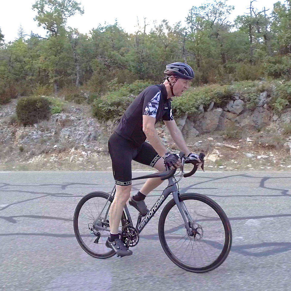 Rob Holden Climbing Out Of The Saddle Up Mont Ventoux