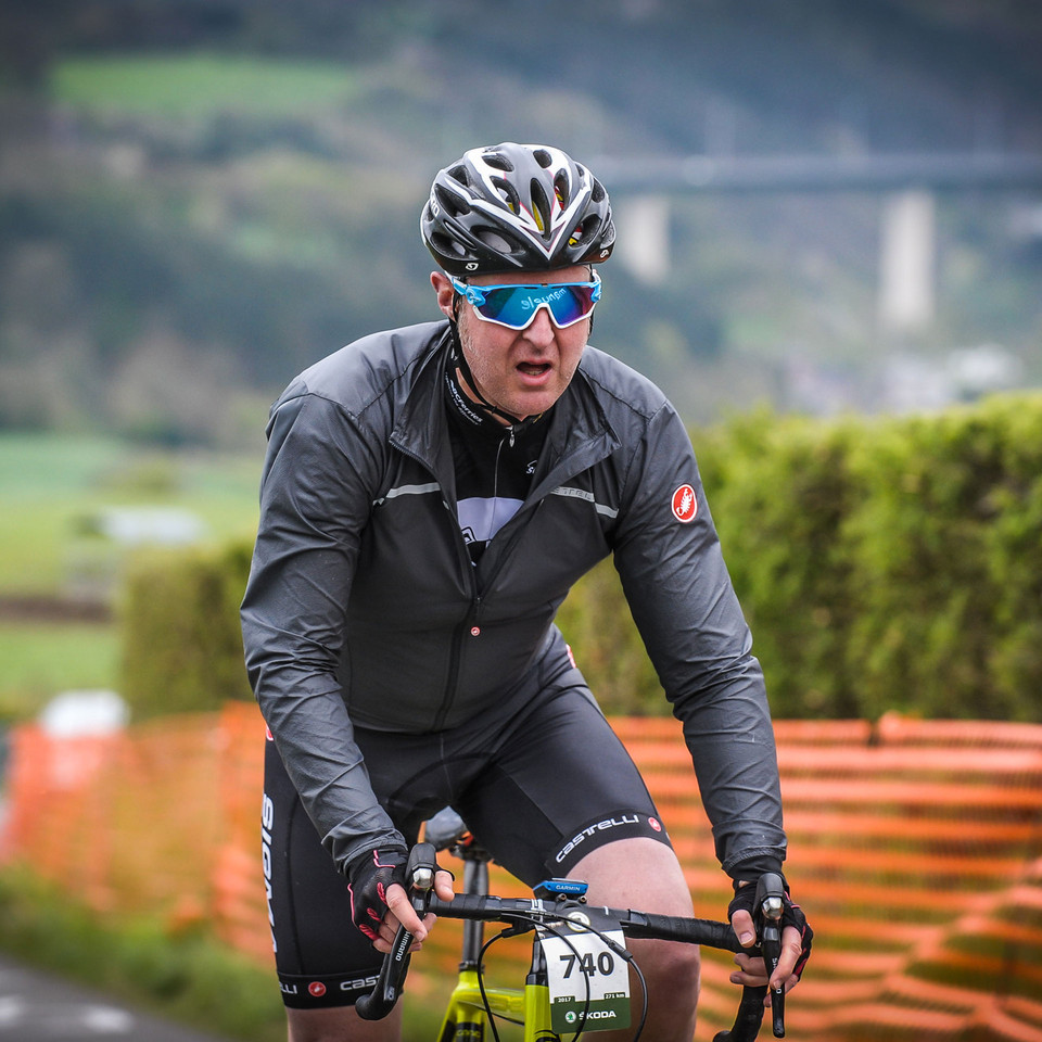 Rob Holden Riding a Gran Fondo