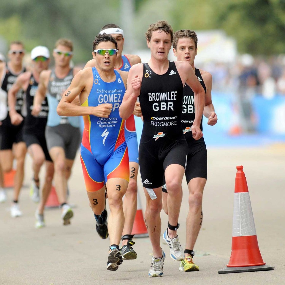 Alistair Brownlee and Javier Gomez