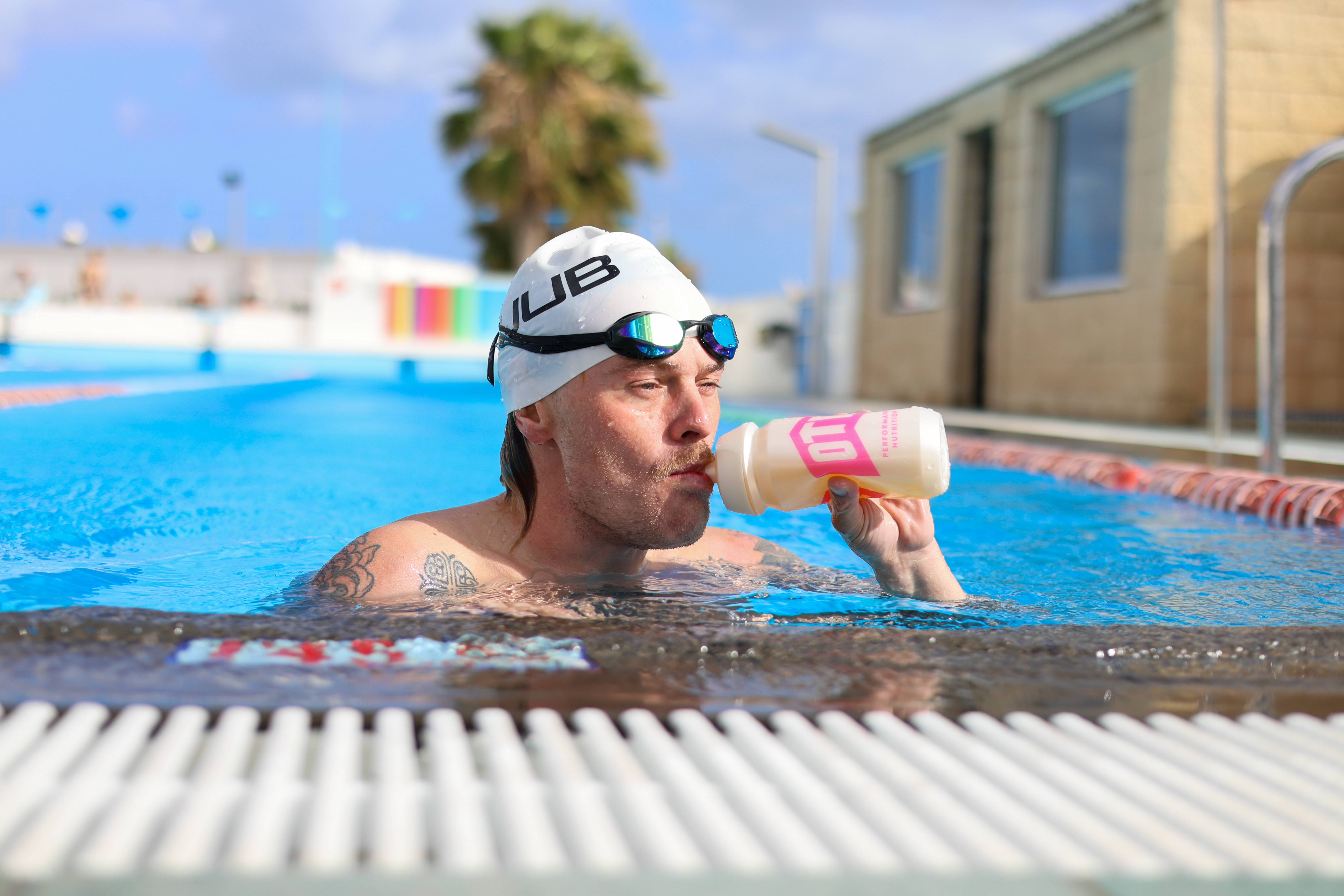 Tom Bishop in the Pool
