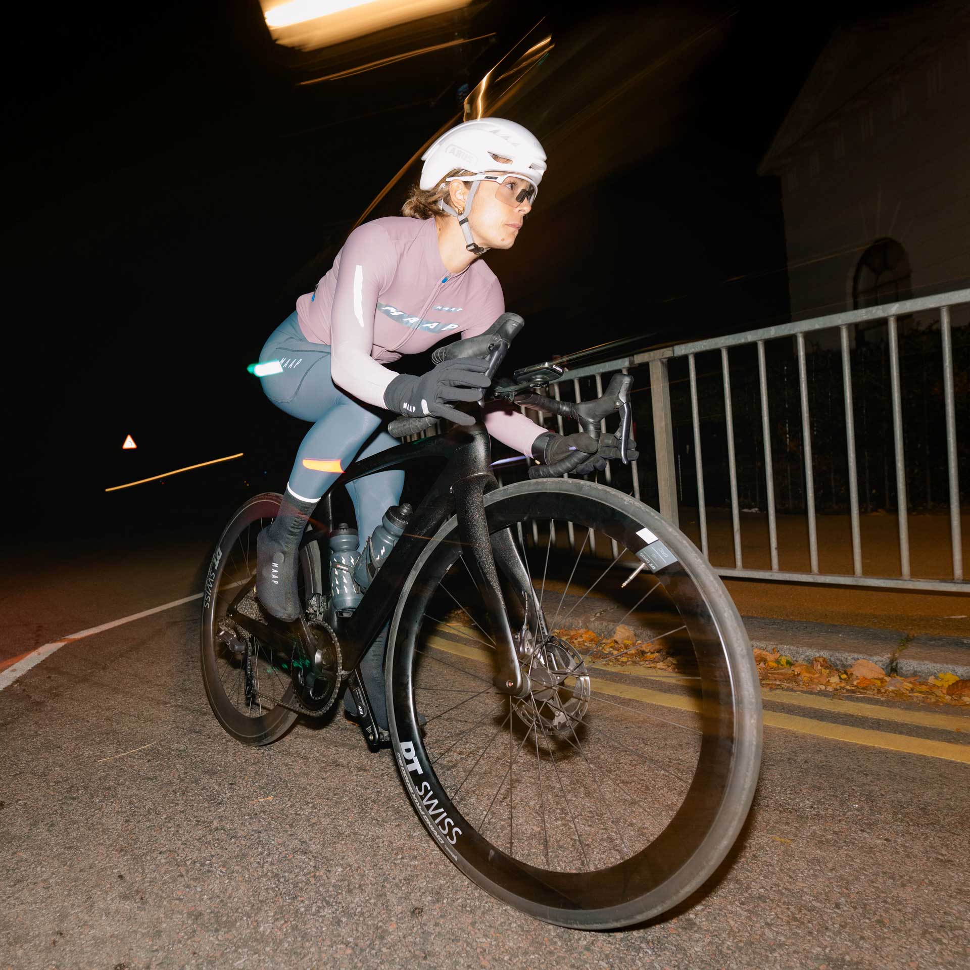 Commuting wearing MAAP