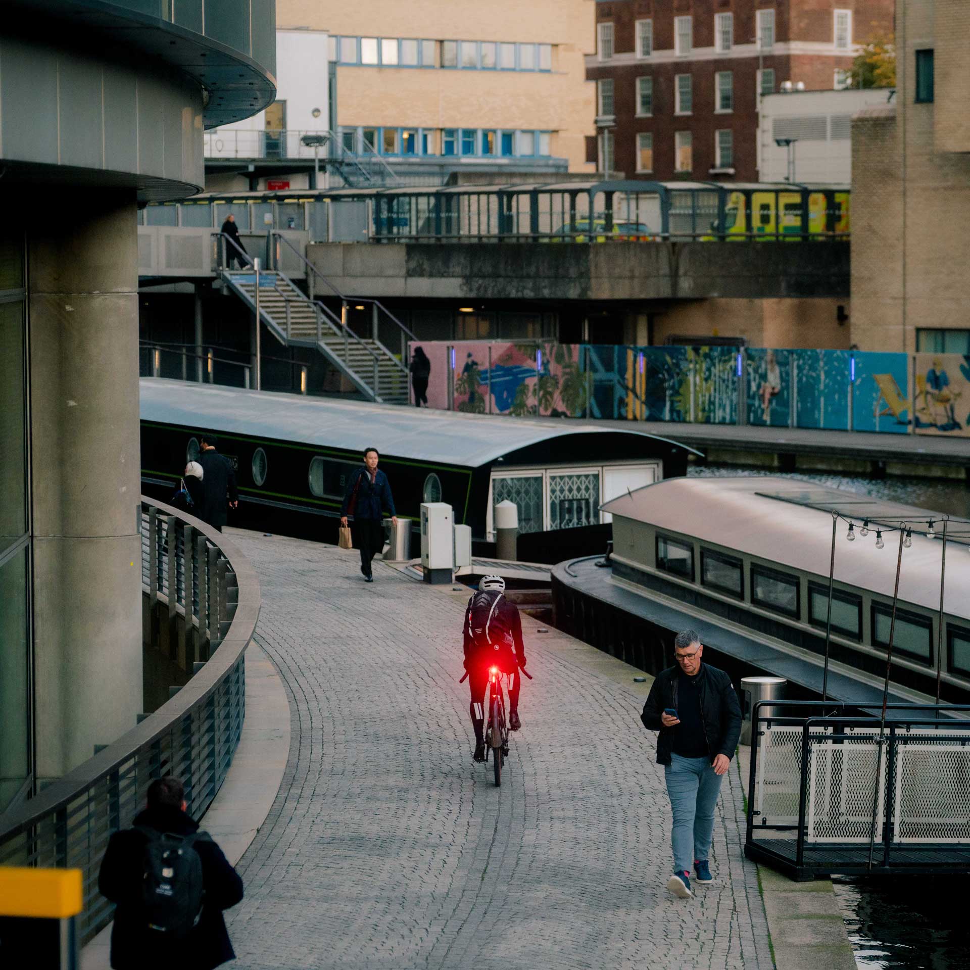 Commuting with rear bike light