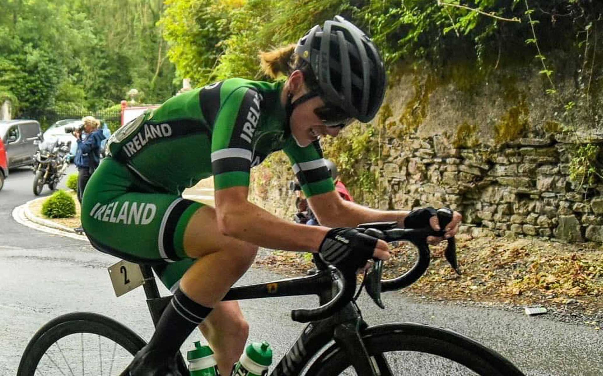 Imogen Cotter racing for Ireland