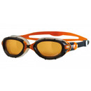 Zoggs Predator Flex Polarized Ultra Goggles Grey/Orange