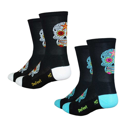 DeFeet Aireator Tall Sugar Skull Socks