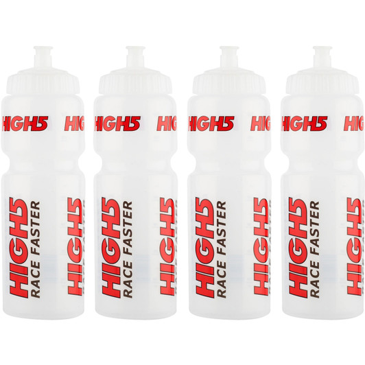 High5 Clear Water Bottle 750ml Big Bundle (4 Bottles)