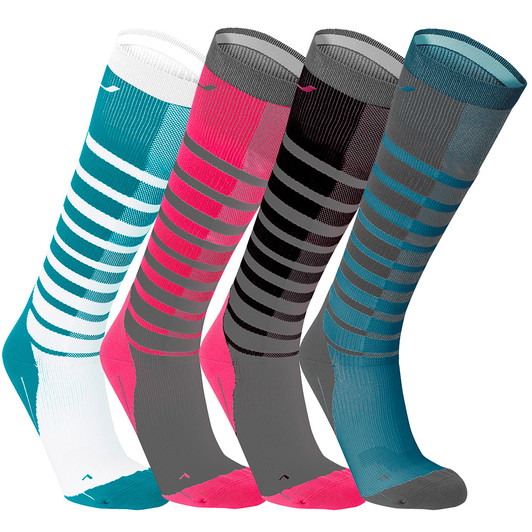 2XU Striped Run Womens Compression Socks