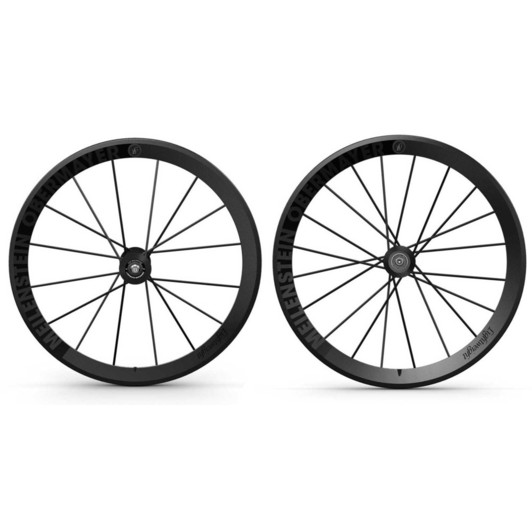 Lightweight Meilenstein Schwarz Edition Clincher Wheelset (20/20)