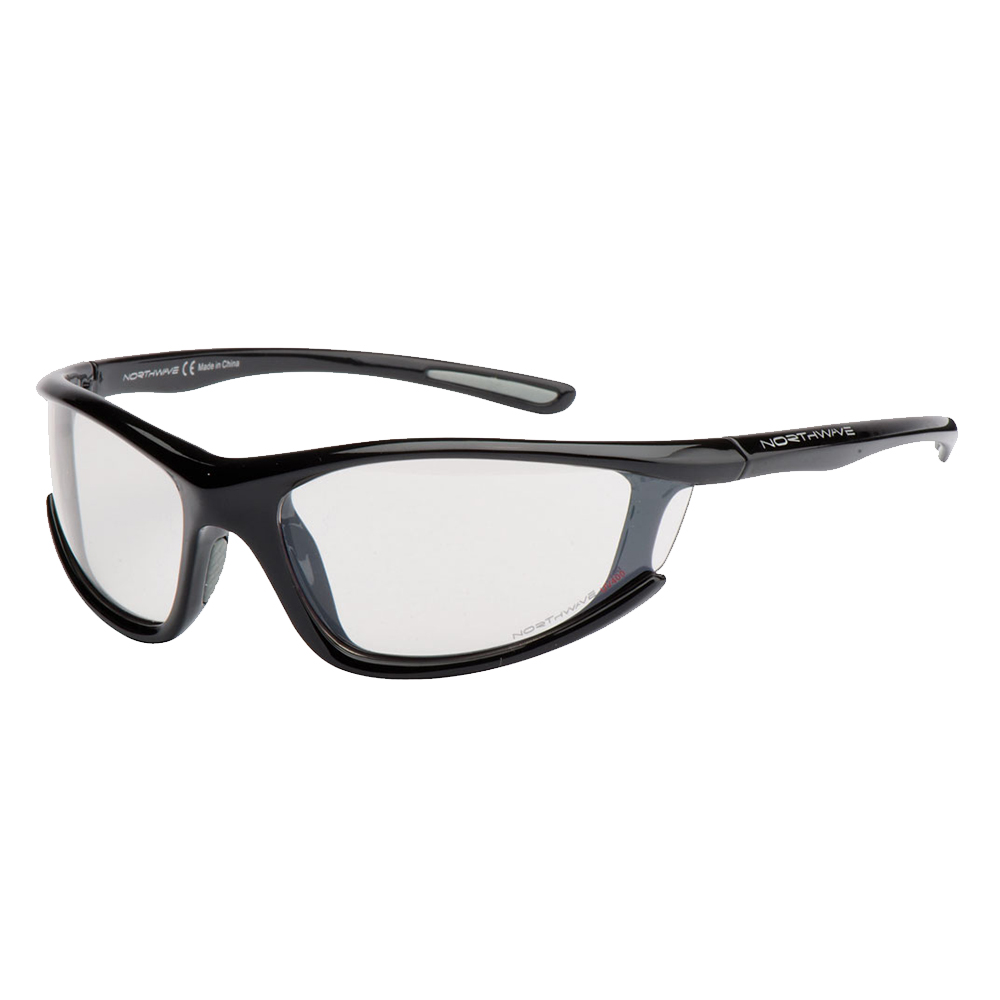 Northwave Predator Glasses Shiny Black/Clear Lens