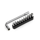 Jcool L Wrench Set With 10 Bits Allen Key, Torx Bits And Screwdriver