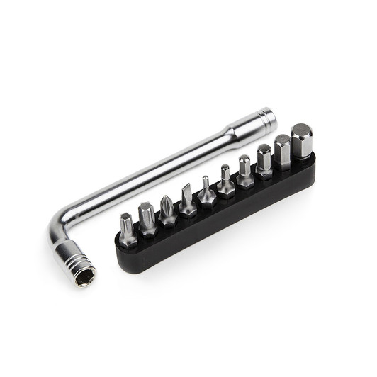 Jcool L Wrench Set With 10 Bits Allen Key, Torx Bits And Screwdriver