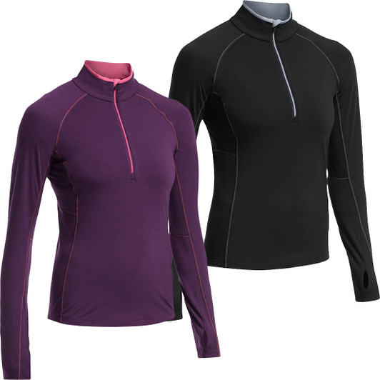 Icebreaker Zone Half Zip Long Sleeve Womens Base Layer