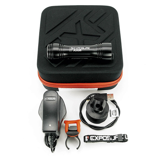 Exposure Lights Axis Mk4 Front Light + Helmet Mount