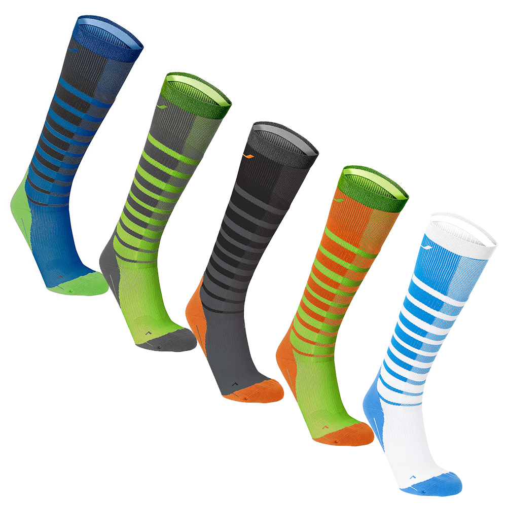 2XU Striped Run Compression Socks