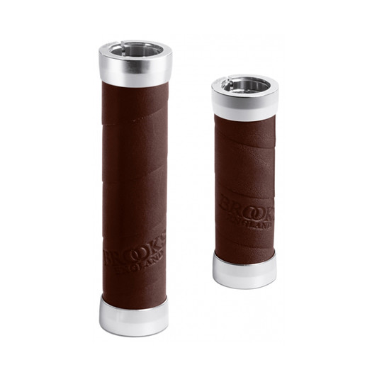 Brooks Slender Leather Gripshift 100mm Grips