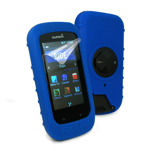 Tuff-Luv Silicone Case Cover For Garmin Edge 1000 + Screen Protector