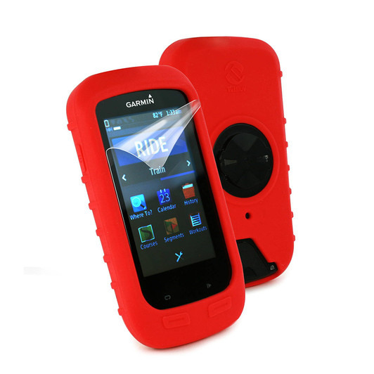 Tuff-Luv Silicone Case Cover For Garmin Edge 1000 + Screen Protector