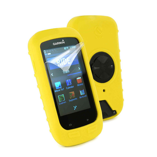 Tuff-Luv Silicone Case Cover For Garmin Edge 1000 + Screen Protector
