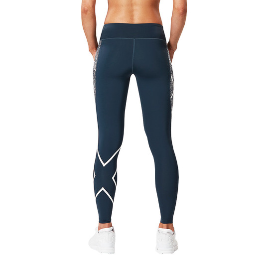 2XU Pattern Womens Mid-Rise Compression Tight