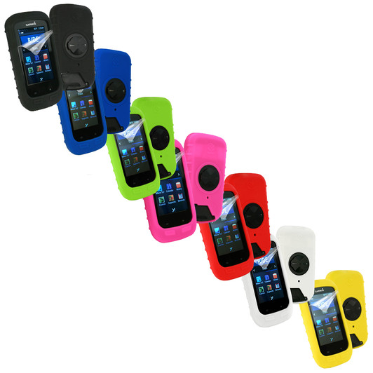 Tuff-Luv Silicone Case Cover For Garmin Edge 1000 + Screen Protector