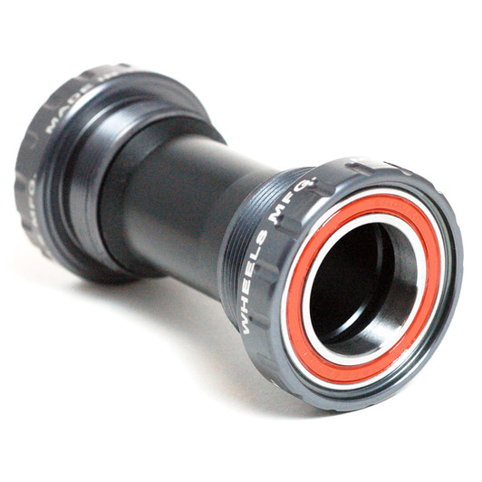 Wheels Manufacturing Threaded Road Angular Contact Bottom Bracket For 24mm Shimano Cranks