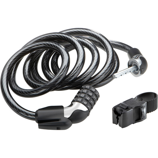 Kryptonite Kryptoflex 1218 Combo Cable Lock + FlexFrame C Bracket 12 Mm X 180 Cm