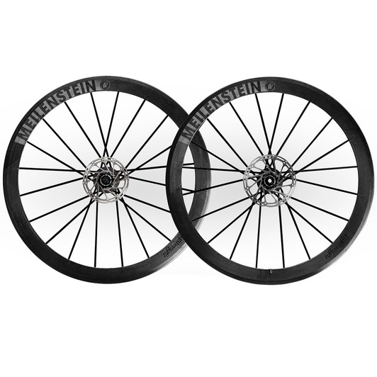 Lightweight Meilenstein Carbon Clincher Disc Wheelset Schwarz Edition