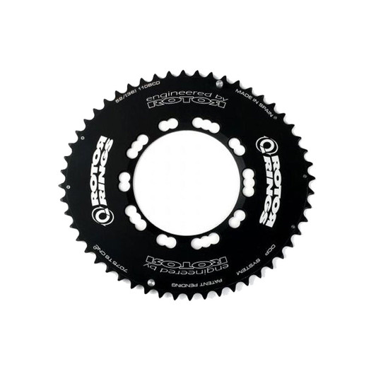 Rotor Q Ring Outer Aero Chainring 110BCD 5 Bolt