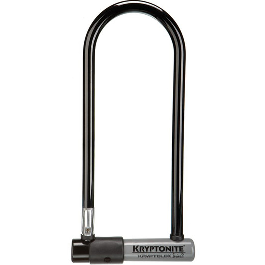 Kryptonite KryptoLok Series 2 Long Shackle U-lock + FlexFrame Bracket