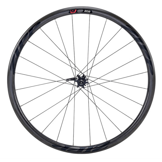 Zipp 202 Firecrest Carbon Clincher Disc Brake Front Wheel Black Decal 2017