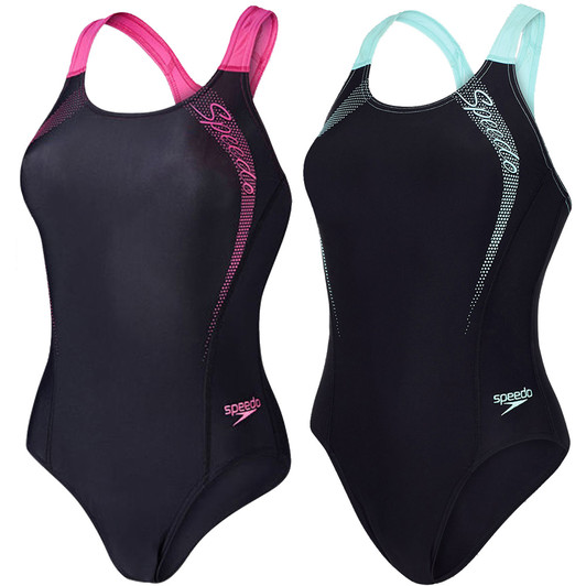 Speedo Logo Medalist Womens Swimsuit