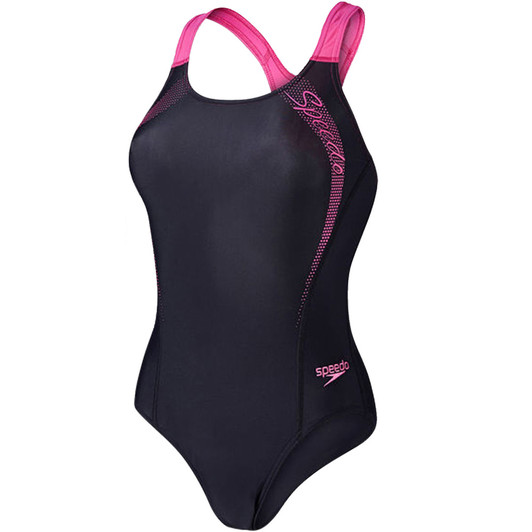 Speedo Logo Medalist Womens Swimsuit
