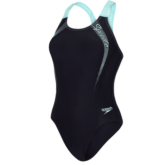 Speedo Logo Medalist Womens Swimsuit