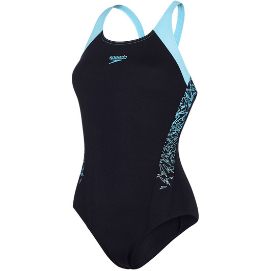 Speedo Boom Splice Womens Raceback Swimsuit