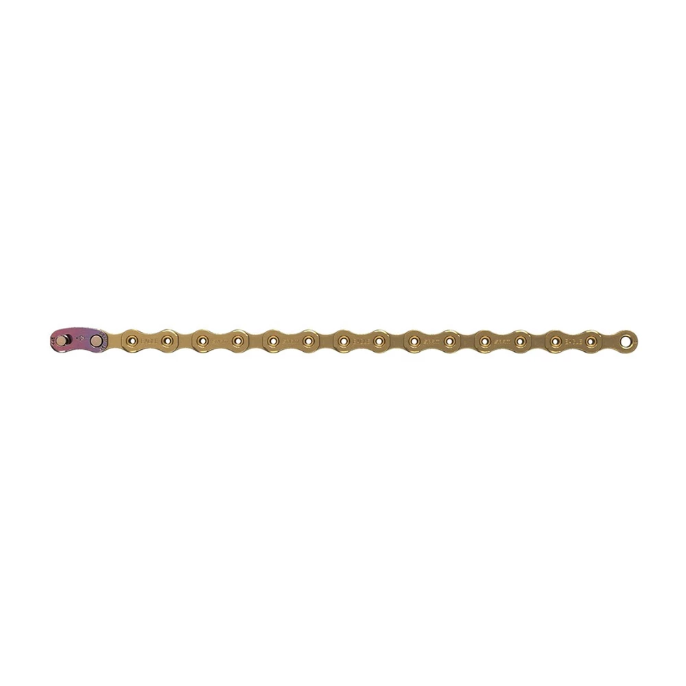 Sigma Sports SRAM XX1 Eagle Hollowpin 126 Links 12-speed Chain - Gold | Discount Codes available, easy returns, up to £25 off with Newsletter Signup, FREE Postage over £60