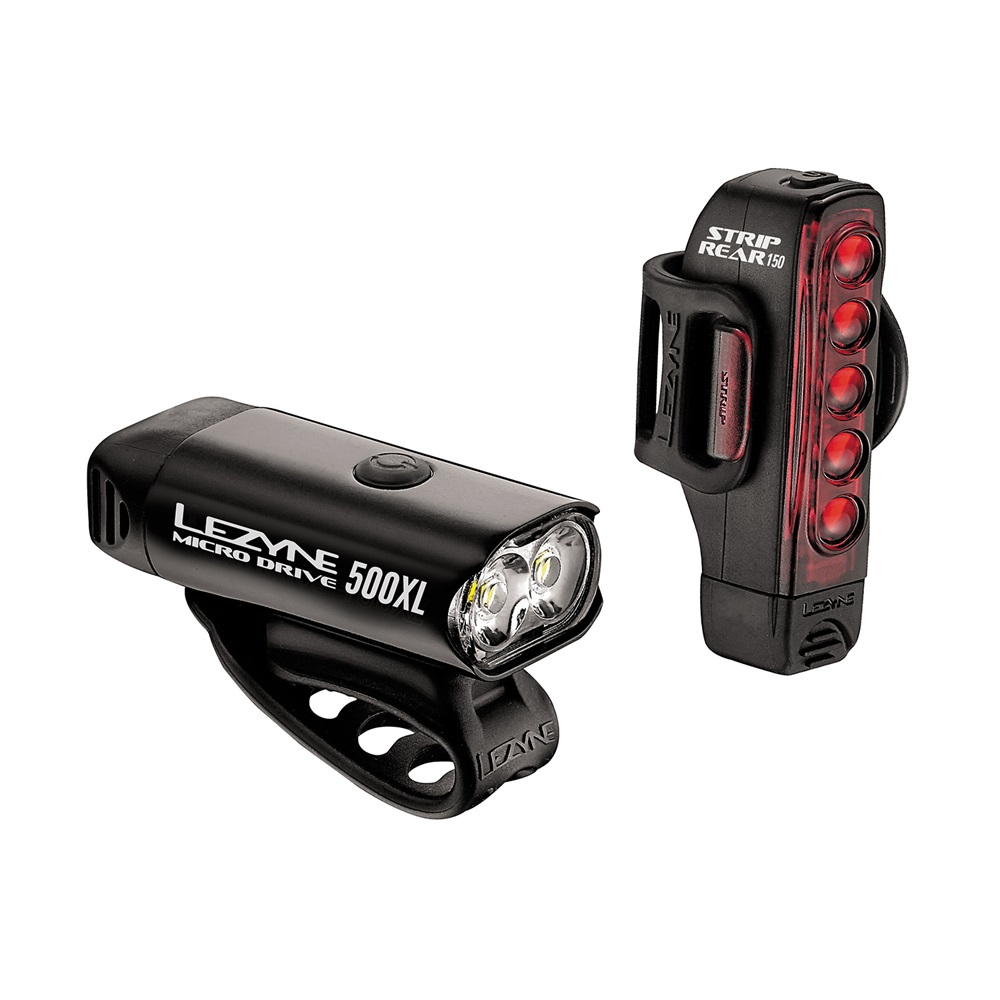 Lezyne Micro 500/Strip 150 Light Set